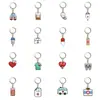 Llavero de Serie Médica de Dibujos Animados Más Vendido Transfronterizo Colgante Portallaves de Coche Pequeño de Caucho Suave PVC Regalo para el Día de las Enfermeras