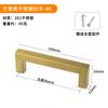 Jin Rongda Acero Inoxidable Manija Cuadrada Puerta de Armario Mueble Manija de Puerta Cajón Armario Agujero Único Manija Negra