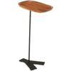 Mesa de Cabeceira Mini de Madeira Maciça, Estreita e Pequena, 20cm, Mesa Lateral Moderna Simples para Sofá, Armário de Cabeceira, Armazenamento Criativo para Espaços Pequenos