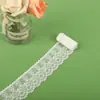 Renda Ondulada Branca de Lado Único de 3cm Renda Elástica Renda para Saia de Vestido de Casamento Acessórios de Renda para Roupas