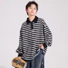 Ropa infantil sudadera para niños primavera y otoño 2026 nuevo estilo de otoño para niños mayores, top fresco y moderno de manga larga para niños