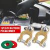 Terminal de batería de latón para coche, conector de clip de batería de un solo tornillo M8