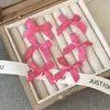 Pinza para el cabello con lazo de 4 cm, Accesorio para el cabello de cinta multicolor en diagonal estilo ballet, Adorno para el cabello tipo pinza dulce y lindo Y2K