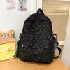 Mochila de estilo coreano ins de moda con lazo versátil para mujer, diseño de nicho, mochila escolar de gran capacidad para estudiantes, mochila casual