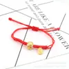 Versión coreana de pulsera de cuerda roja tejida a mano de los 12 signos del zodíaco Red net lovers este año transferencia lote de pulseras de los 12 signos del zodíaco