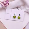 Brincos de pérola de água doce natural com design personalizado e zircônia verde, estilo igual ao de celebridades da internet, brincos de pérola barroca, versáteis, longos