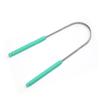 Raspador de Lengua de Acero Inoxidable en Forma de U con Mango de Plástico, Removedor de Mal Aliento, Herramienta de Limpieza de Lengua, Herramienta de Limpieza para el Cuidado Bucal
