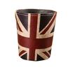Papelera de Escritorio Simple Creativa para el Hogar Barril Mini de Almacenamiento Estilo Británico con Tapa Canasta de Almacenamiento para Artículos Varios de Coche