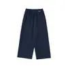 Pantalones Casuales de Verano para Niños Wuli Bu Yi Ropa Infantil Transpirable Cómodo Amigable con la Piel Versátil de Punto Holgado Pierna Recta Pantalones Largos Modernos