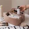 Bolsa de Cosméticos de Aspecto Elegante con Compartimentos, Gran Capacidad, Bolsa Portátil para Guardar Brochas de Maquillaje, Neceser de Viaje