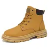 Botas Martin Talla Grande Transfronterizas para Hombre 2024 Invierno Caña Alta Estilo Británico Retro Botas de Ruibarbo Aumentadas con Suela Gruesa Botas de Trabajo