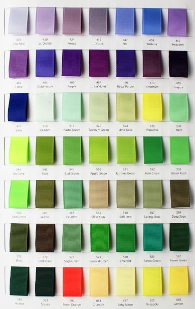 Grosgrain color card 3 S