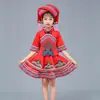 Nuevo Traje Minoritario 3 de Marzo Niños Yao Miao Niña de Danza vestido Traje Zhuang de Guangxi