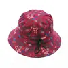 Novedad Primavera y Otoño Sombrero de Flor de Cúpula Sombrero de Sol para Madre Sombrero de Maceta Floral para Señora Mayor Sombrero de Pescador Sombrero de Doble Cara Sombrero de Mujer