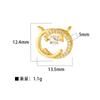 Colgante Individual de Cobre Fundición Microincrustada Estilo Joyería de Lujo Ligero Corazón Oval Incrustado con Gemas de Colores Diamante Completo Accesorios para Collar DIY