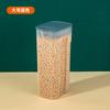 Pote Selado de Grau Alimentício 800ml, Pote para Armazenamento de Grãos, Transparente à Prova de Umidade, Caixa de Armazenamento para Geladeira de Cozinha