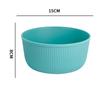 Bol vertical de plástico de grano cruzado, bol redondo, gran capacidad, bol de arroz para el hogar, bol de sopa, bol para ensalada de frutas, juego, venta al por mayor de fábrica