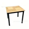 Mesas e Cadeiras de Rattan para Exterior Nórdicas, Mesa de Jantar Moderna para Pátio Externo, Villa, Jardim ao Ar Livre, Conjunto de Cadeiras de Rattan, À Prova d'Água e Resistente ao Sol