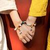 Pulsera Dieciocho Semillas Imitación Bodhi Marea Nacional Estilo Mori Cuentas Vintage Cuentas Pulsera Dieciocho Semillas para Hombre y Mujer Joyería de Mano para Pareja