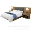 Fabricante de Muebles Foshan Guangdong Venta al por mayor Sala de Estar Juego Completo de Cama de Panel Muebles B&B Cama Estándar Independiente de Hotel Cama Grande