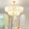 Lámpara de araña estilo francés para la sala de estar, lujo ligero con un toque de alta gama, luz principal para el recibidor, luz de cristal para el comedor, luz principal para el dormitorio principal, hierro