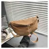 Bolsa Transversal Relaxada Estilo Ins Coreano de Alto Valor Nova Primavera 2026 Bolsa de Ombro Simples Personalizada Tipo Bolinho