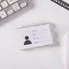 Set de tarjetas de identificación transparente especial, tarjeta de tres pruebas, tarjetero rígido para insignias, tarjeta de empleado, tarjeta de identificación de PVC, tarjeta de trabajo de PC, tarjeta de protección anti-doblado