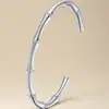 Pulsera de Acero Inoxidable de Alta Gama para Mujer Diseño de Hebilla Nicho de Bambú Pulsera de Acero de Titanio Pulsera que No se Desvanece Joyería al por Mayor