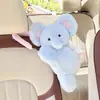 Porta-Lenços para Carro Criativo Fofo Pet Pendurado Caixa de Lenços para Carro Urso de Pelúcia Cartoon Porta-Lenços para Banco Traseiro do Carro