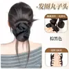 Coque de Cabelo com Coque Desfiado e Cabelo Falso para Mulheres, Presilha de Garra com Franja Fios de Cabelo, Coque de Cabelo Falso Real para a Parte de Trás da Cabeça