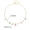 Colar Estrela de Cinco Pontas Zircônia em Aço Inoxidável e Ouro 18K, Luxo Leve Nicho Estilo Ins Moda Europeia e Americana, Joias de Alto Padrão