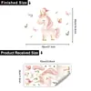 Papel de Parede Desenho Animado Fofo, Animais Adoráveis, Adesivos de Guaxinim e Raposa, Sala de Estar, Quarto de Criança, Jardim de Infância, Rosa, Aconchegante, Autoadesivo