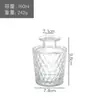 Venta al por mayor de fábrica botella romana vacía botella de vidrio simple para aromaterapia ratán flor seca difusión volátil botella de aceite esencial decoración