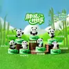 Estilo Chinês Antigo Estatueta Panda Gordinho Brinquedo Giratório Celebridade da Internet Caixa Surpresa Ornamento de Panda Desenho Animado Artesanato de Resina Atacado