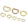 Venta al por mayor de fábrica hebilla D de acero inoxidable hebilla D de latón puro hebilla de hardware para ropa y equipaje DIY accesorios de joyería hebilla de metal