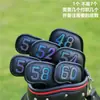Funda de Hierro 7 de Tamaño Extendido con Número de Color Funda para Cabeza de Palo de Golf Funda para Cabeza Tapa Protectora para Cabeza de Bola Funda