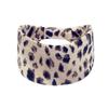 Diadema ancha europea y americana antideslizante bohemia para mujer, moda anudada para entrenamiento, yoga, leopardo, cinta para el pelo, cinta para el pelo