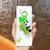 Cadena Creativa Nueva de Bambú Panda con Cuentas para Llavero de Teléfono Colgante Lindo para Bolso Accesorio para Funda de Teléfono Pequeño Regalo