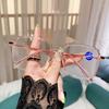 Óculos de leitura anti-luz azul femininos populares online da moda jovens óculos de leitura HD armação grande óculos para idosos produtos acabados para homens