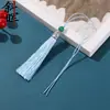 Pingente de Nó Chinês DIY com Borla Vazada em Forma de Grão de Arroz, Marcador de Página Estilo Antigo, Sachê, Acessórios de Decoração para Pen Drive, Atacado do Fabricante