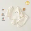 Cubierta Cálida para Bebé Tipo a Ropa para Recién Nacidos Otoño e Invierno Correas Acolchadas Ropa de Monje Bebé Engrosada Ropa de Otoño