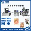 Longteng Sv380L Máquina de Recheio Quádruplo Cobertura Gradiente Pele de Gelo Recheio Quádruplo Formadora de Bolo Lunar Linha de Produção Equipamento