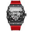Reloj de Cuarzo de Moda Binbond con Forma de Barril, Reloj Deportivo Hueco para Hombre, Transmisión en Vivo Transfronteriza, Dropshipping