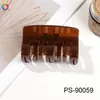 Pinza para el pelo de color gelatina Qiyue Ps de alta gama transparente tipo tiburón para mujer estilo coreano versátil dulce accesorio para el pelo al por mayor