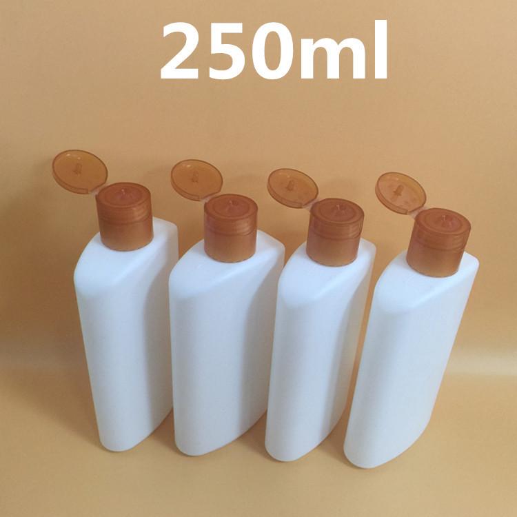 PE扁瓶250ml配翻盖图