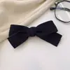 Pinza para el pelo de pana con lazo Pinza de pico de pato Estilo japonés Estilo simple Pinza para flequillo Pinza lateral diaria Pinza superior Estilo coreano Mujeres