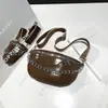 Bolsa de Cintura Feminina de Alta Qualidade 2025 Nova Bolsa Transversal de Corrente Retrô Fashion Textura Simples Versátil Bolsa de Ombro