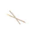 Tocado con horquilla y clip lateral en forma de cruz de diamantes dorados transfronterizos de Europa y Estados Unidos, venta directa al por mayor de fábrica