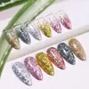 Rede nova lantejoulas para nail art fragmentos coloridos a laser céu estrelado irregular celofane pó glitter pó glitter atacado