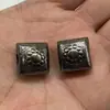 Venda Quente Transfronteiriça Liga de Metal Antigo Acabamento Envelhecido Contas Espaçadoras Dupla Face em Formato de Coração Contas de Girassol Acessórios de Artesanato Feitos à Mão